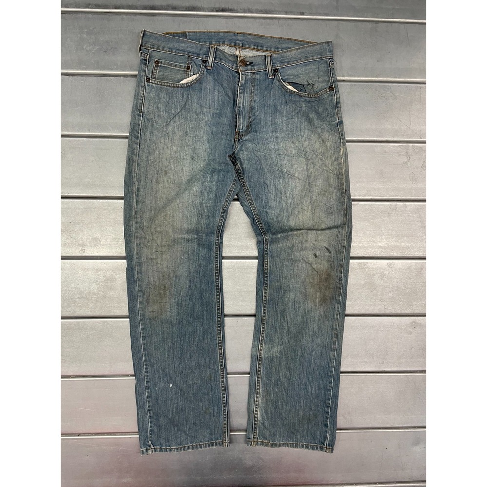Levis‎ 559 Jeans Mens 35x32 Blue Medium Wash Relaxed Straight 100% Cotton Grunge
